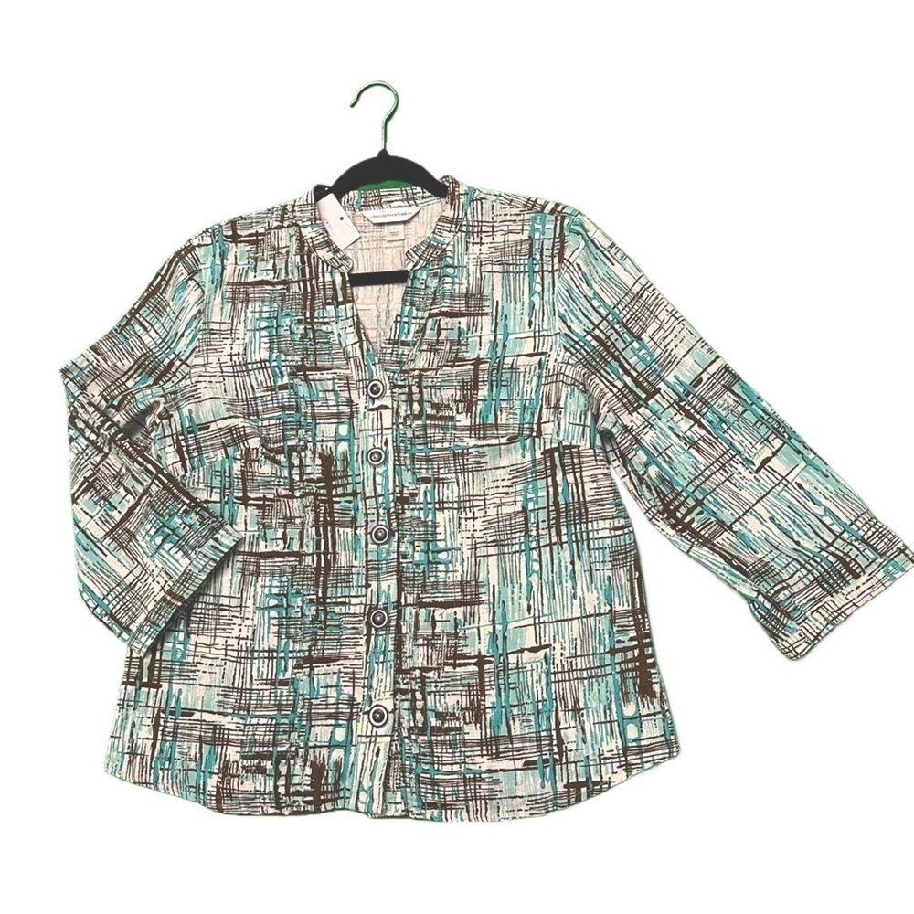 Christopher&banks  Elegant Linen Top Blouse Shirt Size S (us size 8~10)